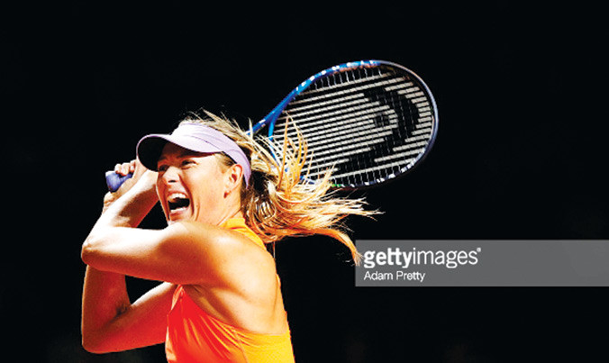 Maria Sharapova có sự khởi đầu thuận lợi ngày trở lại sau bê bối doping. Ảnh: GETTY IMAGES.