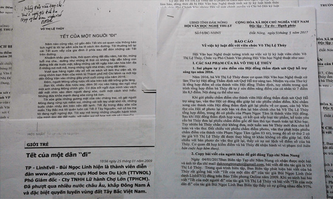 Hội VHNT tỉnh Đắk Nông đã nhiều lần họp xét về việc đạo văn và các vi phạm khác của bà Thủy.