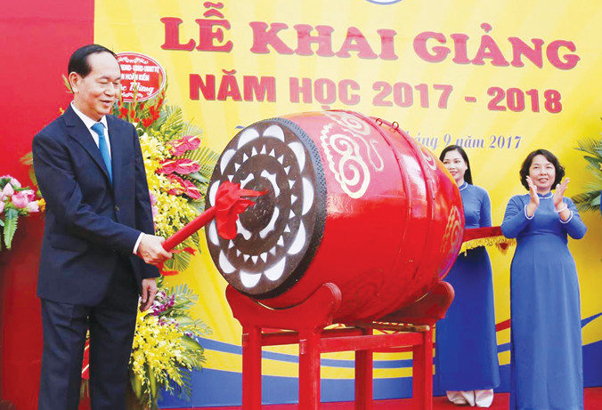 Chủ tịch nước Trần Đại Quang: Giáo dục là nền tảng phát triển bền vững