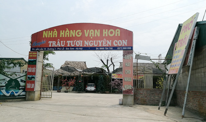 11 công trình vi phạm nằm trong khuôn viên nhà hàng Vạn Hoa vẫn được “đặc cách” tồn tại sau khi có quyết định cưỡng chế.