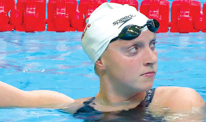 Ledecky đang là gương mặt nổi bật nhất tại giải vô địch bơi thế giới năm nay. Ảnh: GETTY IMAGES.