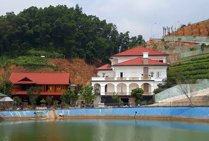 “Biệt phủ” của giám đốc Sở TN-MT Yên Bái đang được dư luận quan tâm liên quan tới việc kê khai tài sản. Ảnh: Nhật Anh.