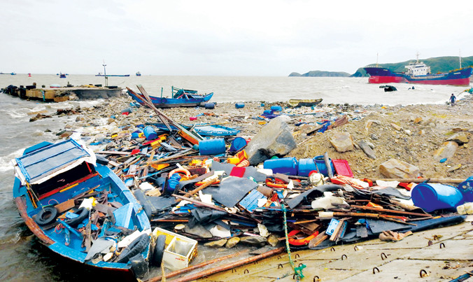 Tan hoang bên Vịnh Hòn La.
