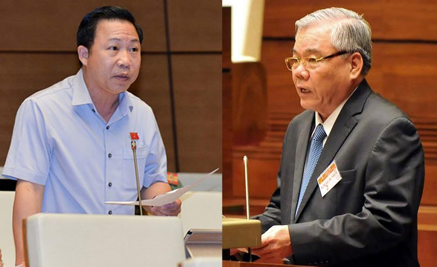 Tổng TTCP Phan Văn Sáu (phải) và ĐBQH Lưu Bình Nhưỡng (trái). Ảnh: Vietnamnet