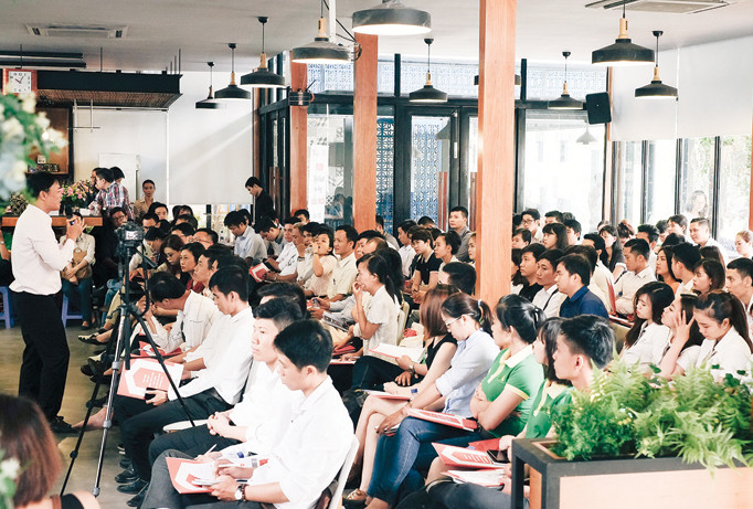 Nhiều bạn trẻ tìm đến Sihub để được kết nối, hỗ trợ khởi nghiệp. Ảnh: U.P.