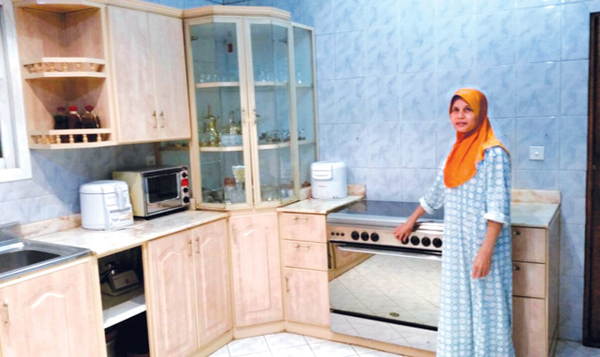 Người lao động Việt Nam làm giúp việc tại Ả Rập Xê Út. Ảnh người lao động cung cấp.