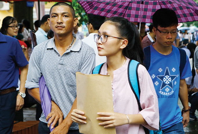 Tân sinh viên nhập học 2017. Ảnh: Như Ý.