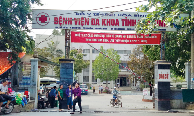 Bệnh viện Đa khoa tỉnh Hòa Bình.