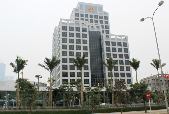 Bộ Nội vụ mới 8 đường Tôn Thất Thuyết. Ảnh: Như Ý.