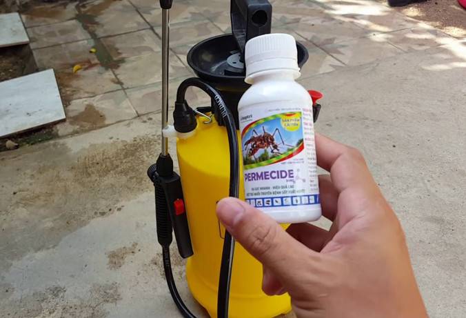 Người dân khó phân biệt thuốc diệt muỗi thật, giả. Ảnh: PV.