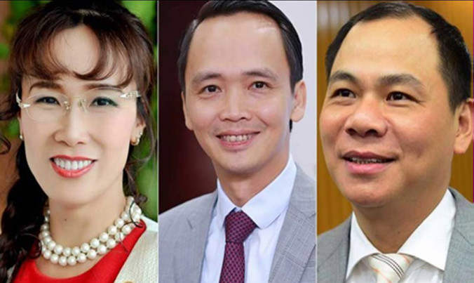 Những gương mặt đình đám trên sàn chứng khoán Việt Nam. Ảnh: T.L.