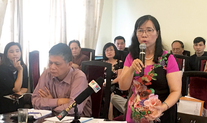 TS Phan Thị Luyến phát biểu tại hội thảo. Ảnh: Nghiêm Huê.