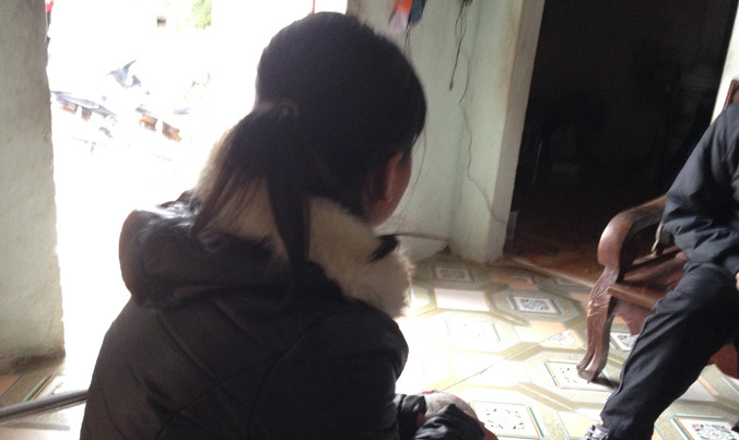 Cháu Nguyễn Thị Mai kể lại sự việc đau lòng.