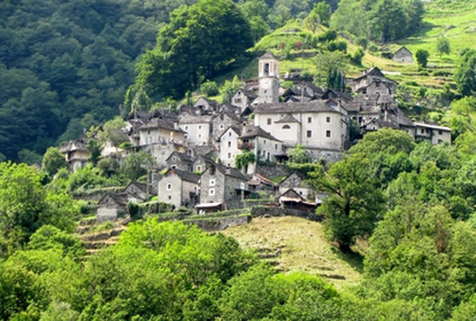 Làng Corippo.