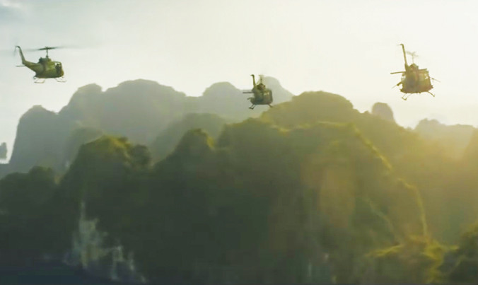 Một số cảnh quay trong phim Kong - Skull Island. Ảnh: Ð.H.