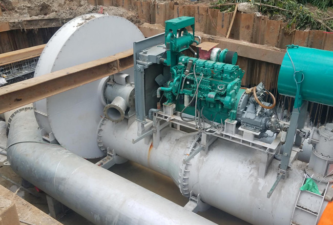 Siêu máy bơm chống ngập đường Nguyễn Hữu Cảnh chuẩn bị hoàn thành đưa vào hoạt động.