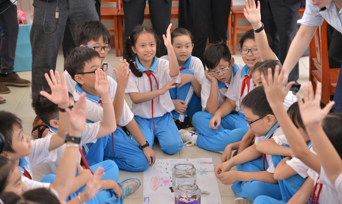 Lớp học mẫu trong khuôn khổ Chương trình Mizuiku - Em yêu nước sạch.