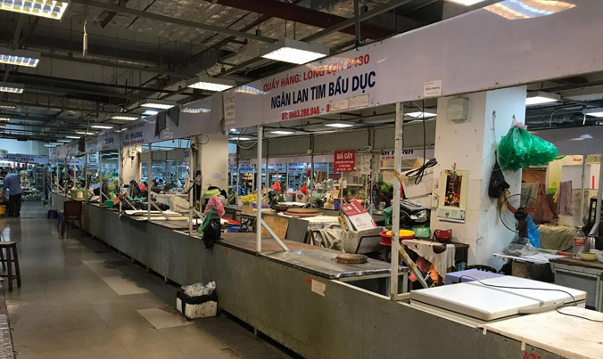 TTTM Hàng Da khu vực chợ truyền thống.