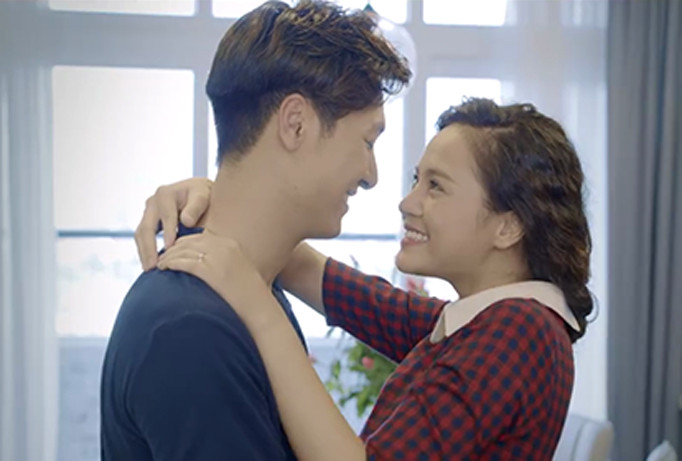 Thu Quỳnh, Mạnh Trường trong “Ngược chiều nước mắt”.