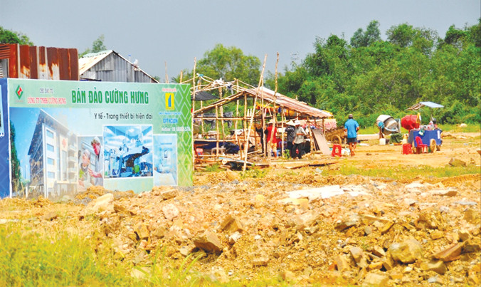 Dự án dân cư thương mại, dịch vụ xã Phước Tân của vợ chồng bà phó Bí thư Tỉnh ủy Đồng Nai. Ảnh: Văn Minh.