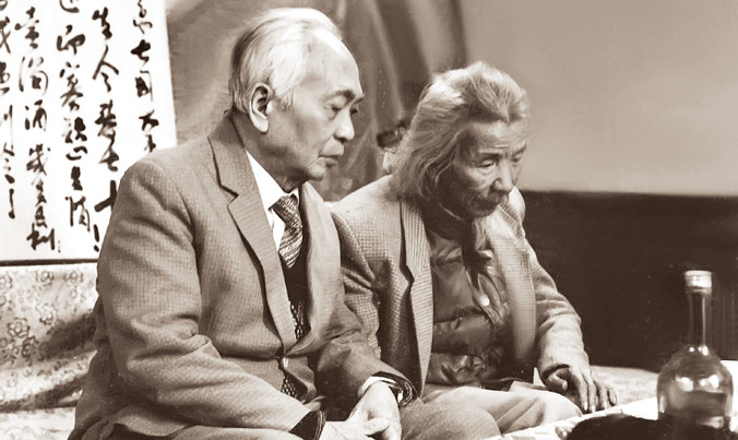 Ðại tướng Võ Nguyên Giáp với Văn Cao.