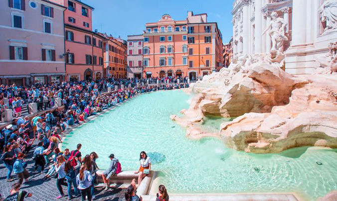 Đài phun nước Trevi.