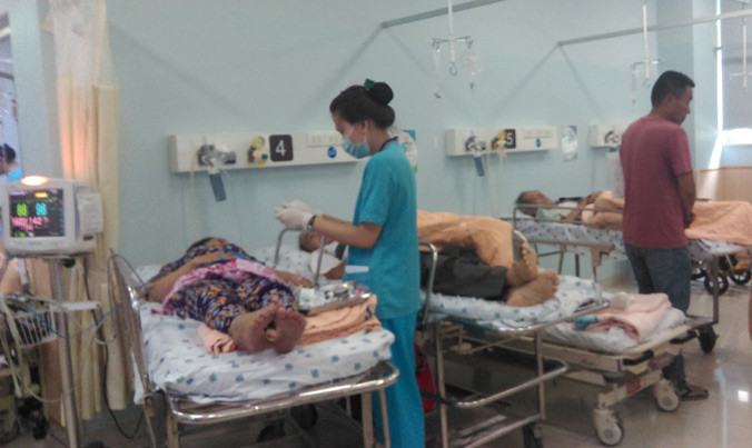 Tại Bệnh viện ĐH Y Dược TPHCM. Ảnh: L.N.