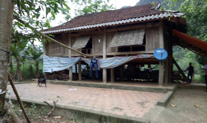 Ngôi nhà của gia đình bé T.