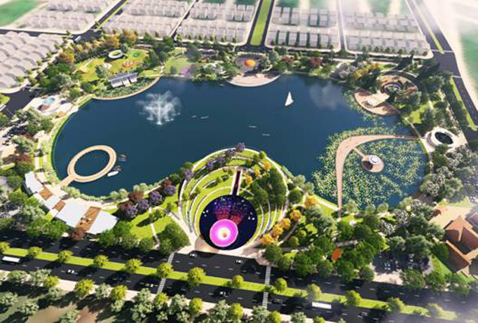 Phối cảnh tổng thể Công viên Thiên văn học ngoài trời đầu tiên tại Đông Nam Á rộng 12ha.