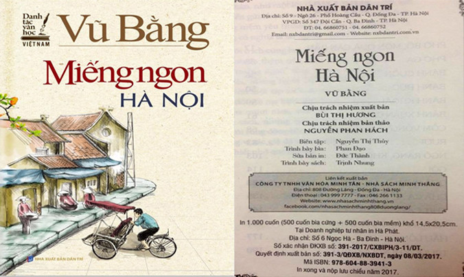 “Miếng ngon Hà Nội” bản vi phạm bị tịch thu và tiêu huỷ.