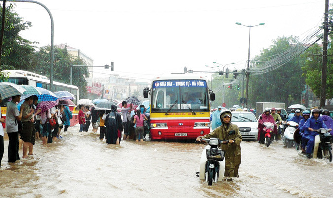 Hà Nội còn 18 “điểm đen” ngập úng trong mùa mưa năm nay.