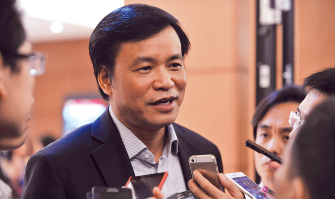 Tổng Thư ký, Chủ nhiệm Văn phòng Quốc hội Nguyễn Hạnh Phúc trong lần trao đổi với PV​. Ảnh Như Ý.