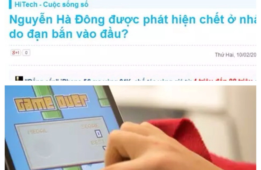 Tác giả Flappy Bird tự tử: Tin nhảm nhí, vô đạo đức