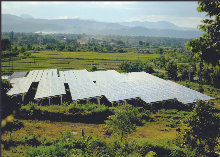 Một dự án điện mặt trời ở xã Ia Rtô, thị xã Ayun Pa, tỉnh Gia Lai 