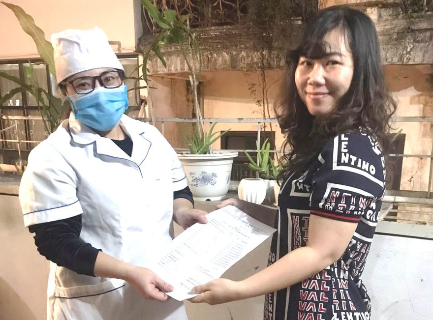 Thời gian thực hiện cách ly tại nhà chị Hà nhận được sự quan tâm nhiệt tình, chu đáo của các cấp ngành ở phường.