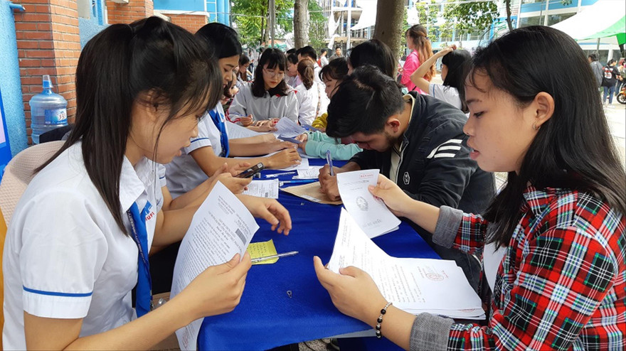 Thí sinh chỉ nên đăng ký từ 4- 5 nguyện vọng Ảnh: Nguyễn Dũng