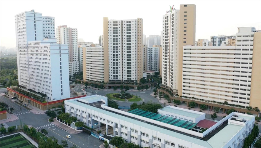 Khu đô thị mới Thủ Thiêm nhìn từ trên cao 