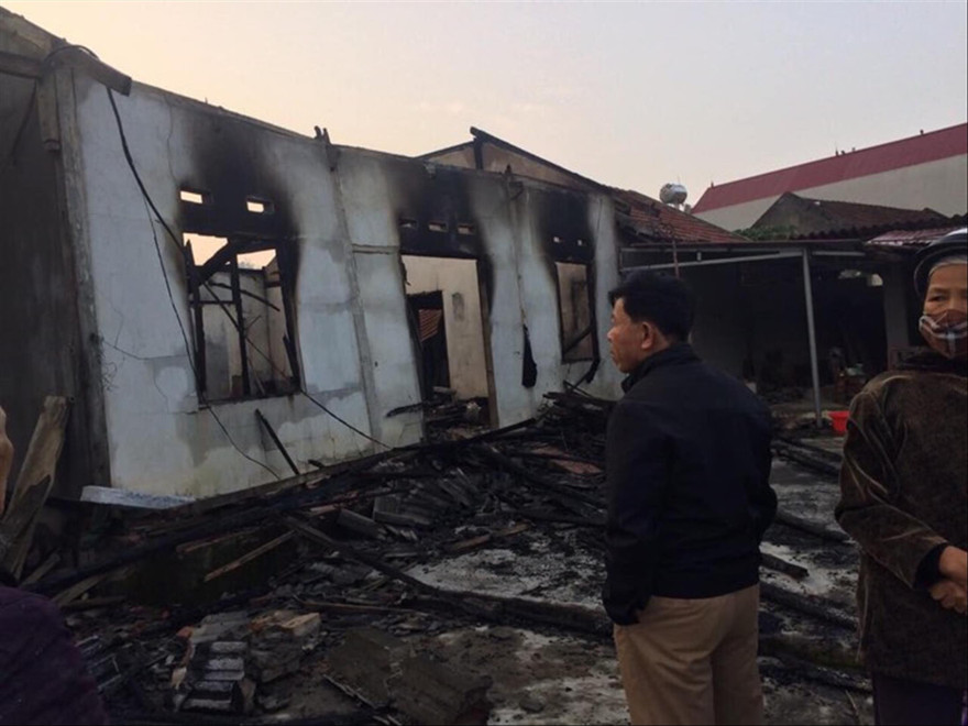 Hiện trường vụ hỏa hoạn Ảnh: Duy Chiến 