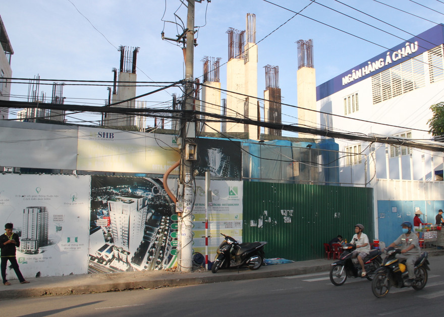 Công trường của Cty K-Homes bị chiếm giữ bất hợp pháp hơn một năm gây thiệt hại lớn cho doanh nghiệp. 