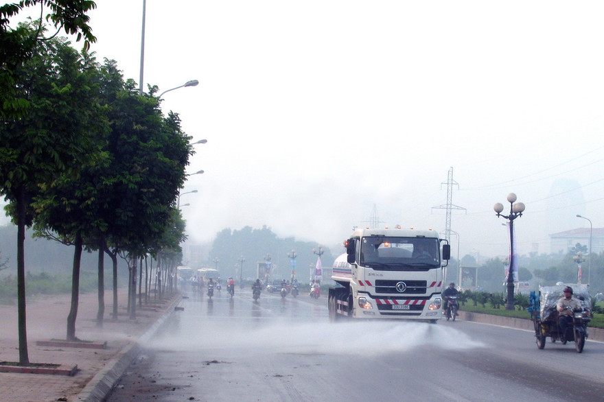 Xe rửa đường Hà Nội sử dụng trước đây