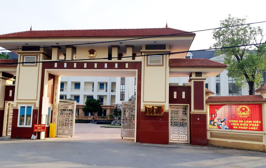 Trụ sở UBND huyện Vĩnh Tường, tỉnh Vĩnh Phúc. Ảnh: Minh châu