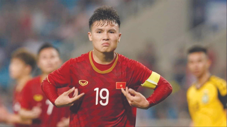 Quang Hải trở lại là tin vui với HLV Park Hang Seo. Ảnh: CTV 