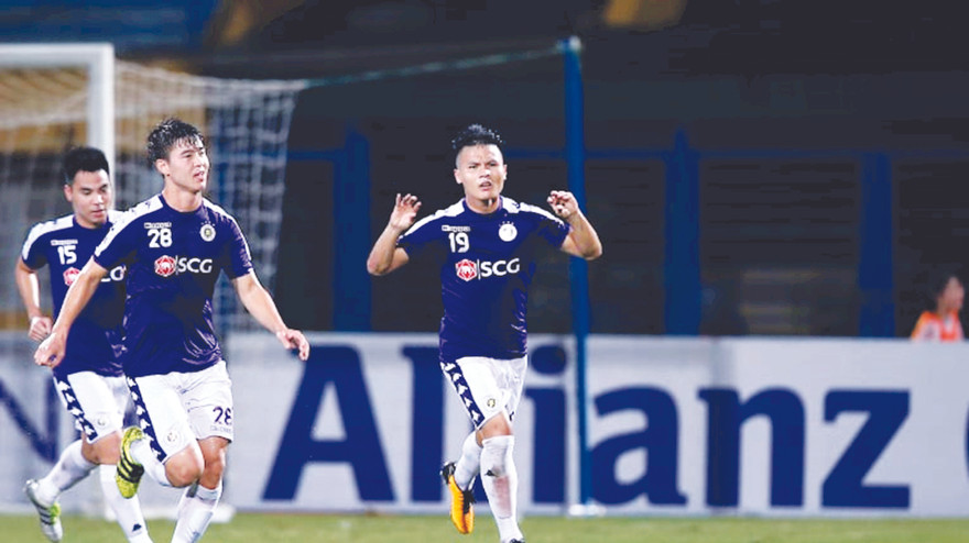 ​ Quang Hải và đồng đội đã không thể vượt qua đội bóng Triều Tiên. Ảnh: PV 