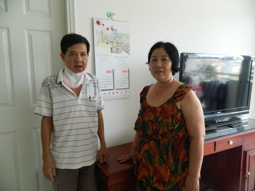 Người dân Thủ Thiêm tại khu tái định cư. Ảnh: Văn Minh