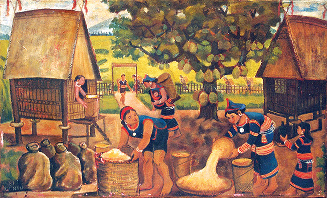 Tác phẩm của họa sĩ Xu Man 