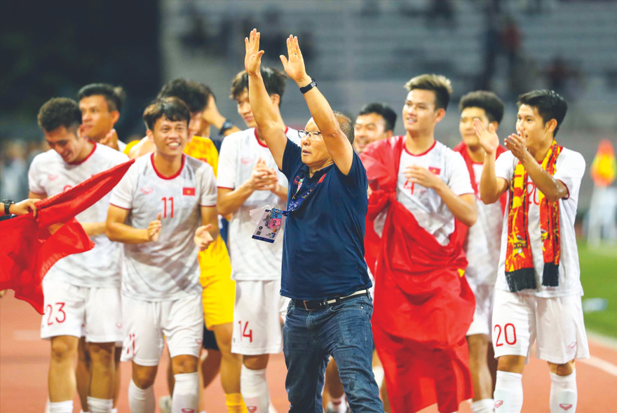 Mục tiêu tiếp theo của thầy trò HLV Park Hang Seo là tấm vé dự Olympic 2020. Ảnh: HỮU PHẠM