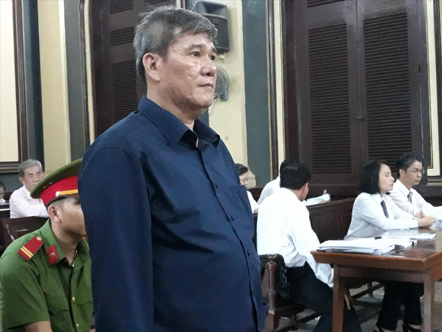 Dương Thanh Cường tại phiên tòa hôm qua 3/5. Ảnh: Tân Châu 