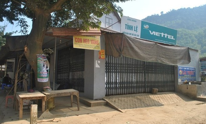 Ngôi nhà của vợ chồng anh Tỉnh, nơi xảy ra vụ nổ.