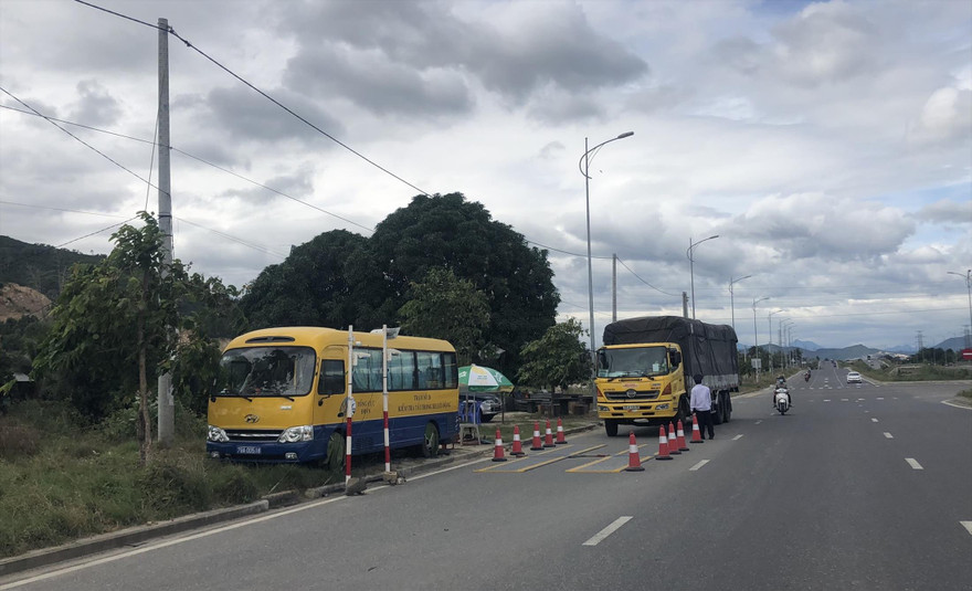 Trạm cân Khánh Hòa bị anh H. tố cáo bỏ qua lỗi của nhiều xe quá tải từ năm 2017 đến nay. Ảnh Lữ Hồ 