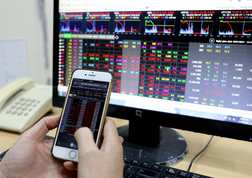Chứng khoán giảm sâu trong ngày 19/1. Ảnh: Như ý